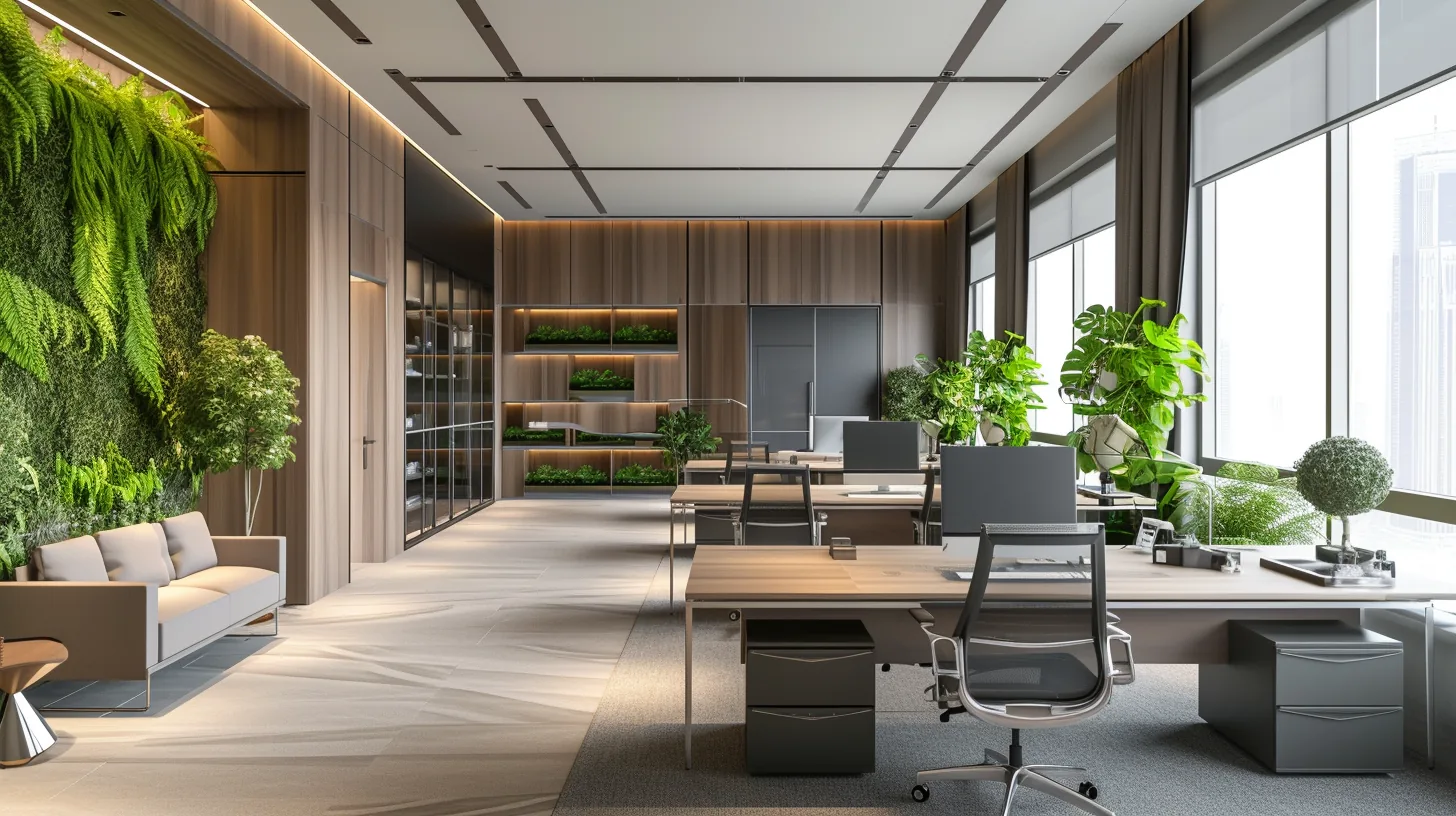 3D visualisation of a modern office fit-out