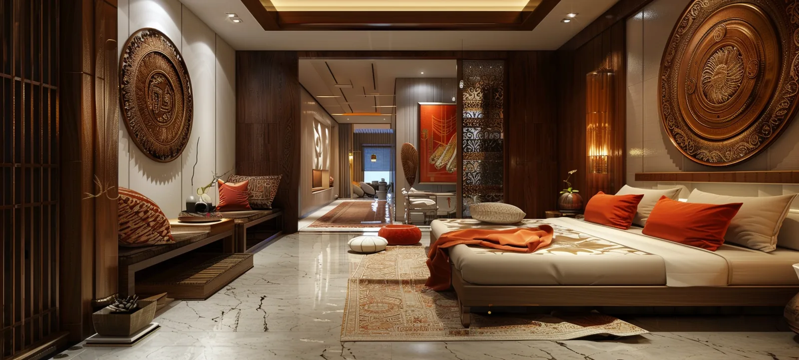 High-end residential interior in Punjabi Bagh